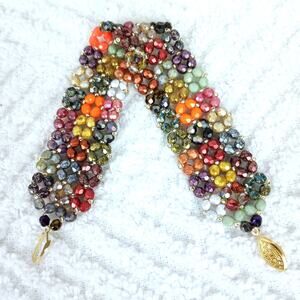 HANDMADE ~ Patchwork Pondo Bracelet 7½"